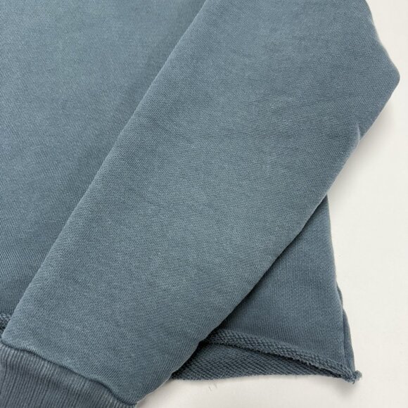 Levi's Sportswear LVC Sweatshirt Medium 20.5x19.5 Blue Cropped Mock Neck - Picture 5 of 10